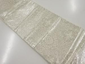 アンティーク　松皮菱に華紋織り出し袋帯（材料）